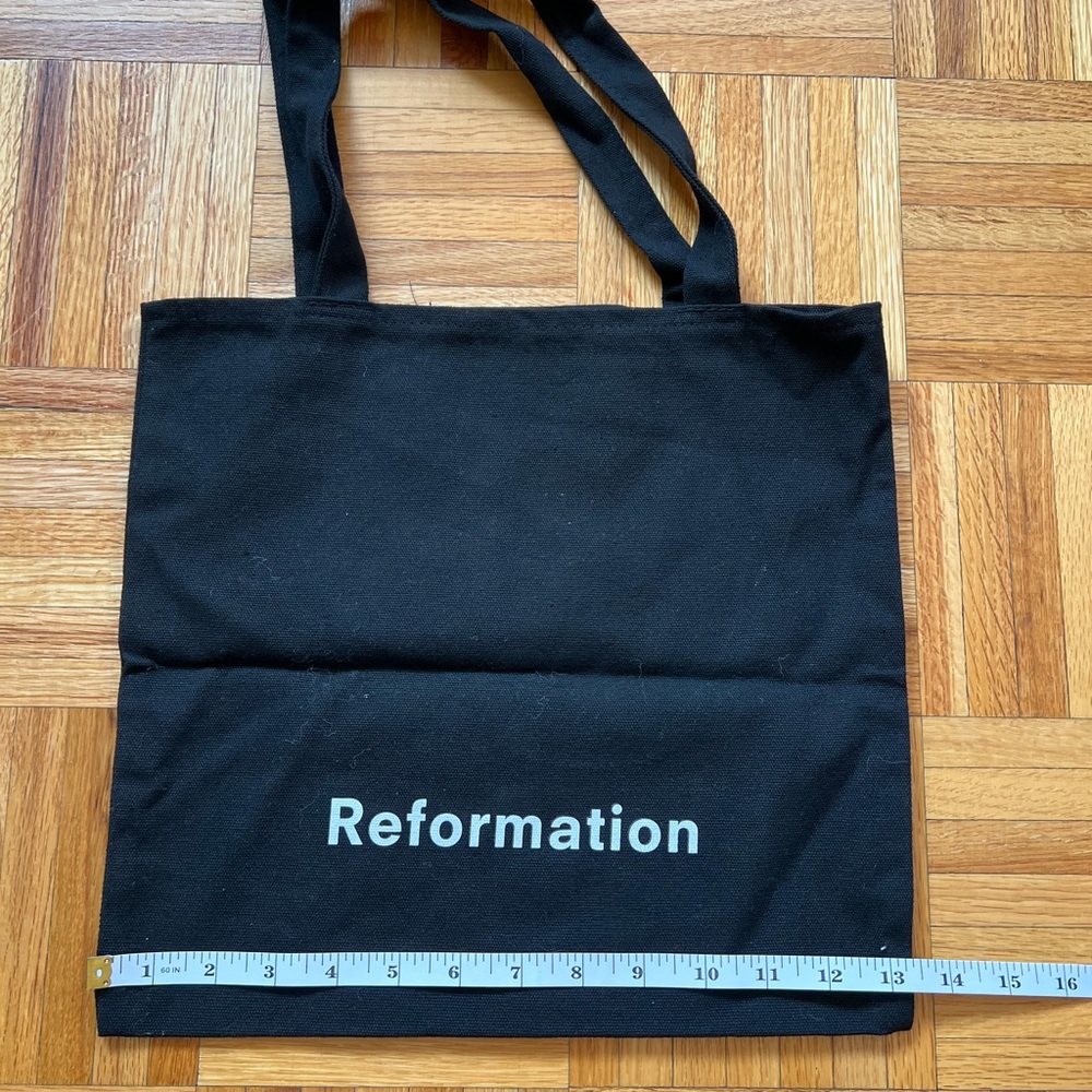 Reformation Black Tote Bag